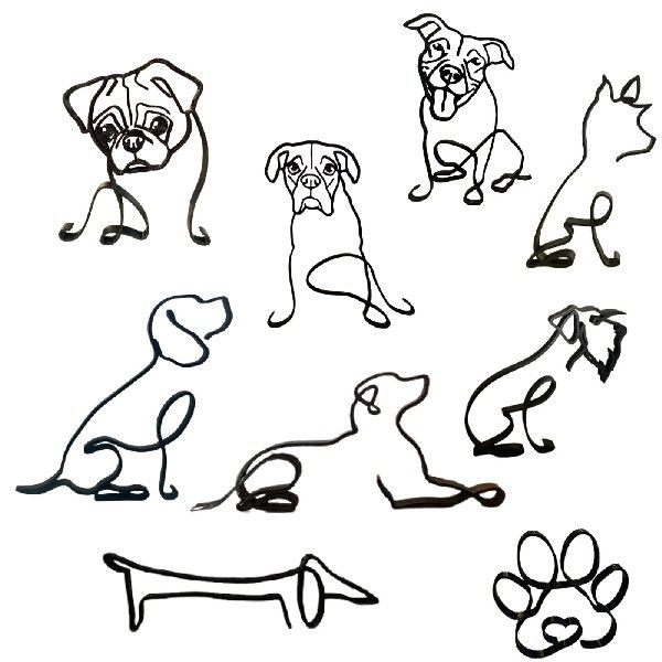 极速Metal Statue Abstrract Dog Sculpture Animal Collection