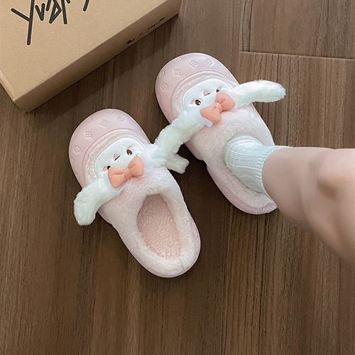 极速日本GdP包头毛毛拖鞋女外穿2023新款秋冬厚底家居室内孕妇保