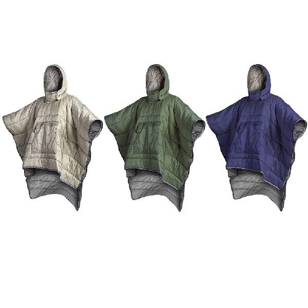 极速1pc Winter Warm Cqloak for Women Men Solid Color Sleepin