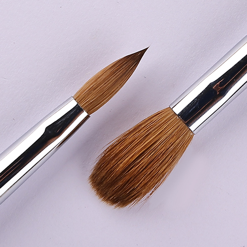 极速源头新纯貂毛美甲笔西伯利亚水晶G笔雕花笔刷kolinsky