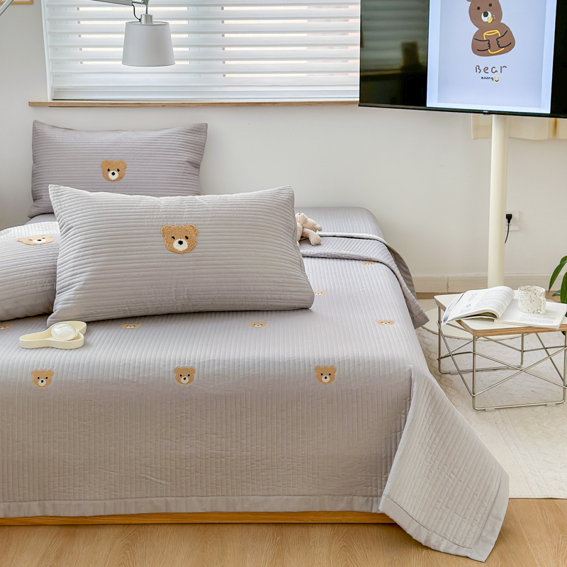 极速韩版绗缝床盖单件夹棉床单三件套床罩L榻榻米垫四季炕垫子床