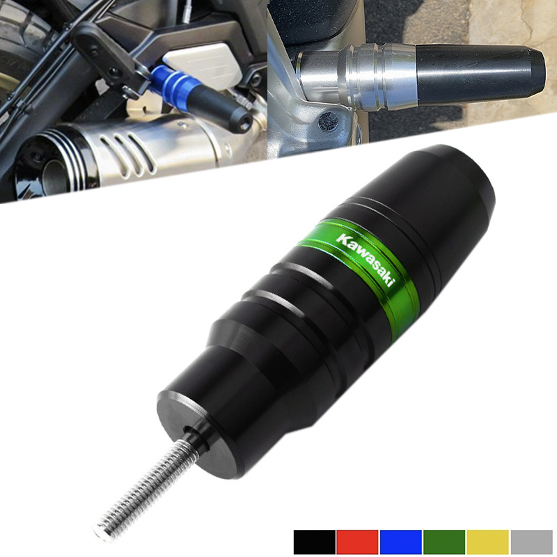 极速适用川崎ZX10RZoX9RZX6RZX14R摩托车改装排气管防摔胶防摔棒C
