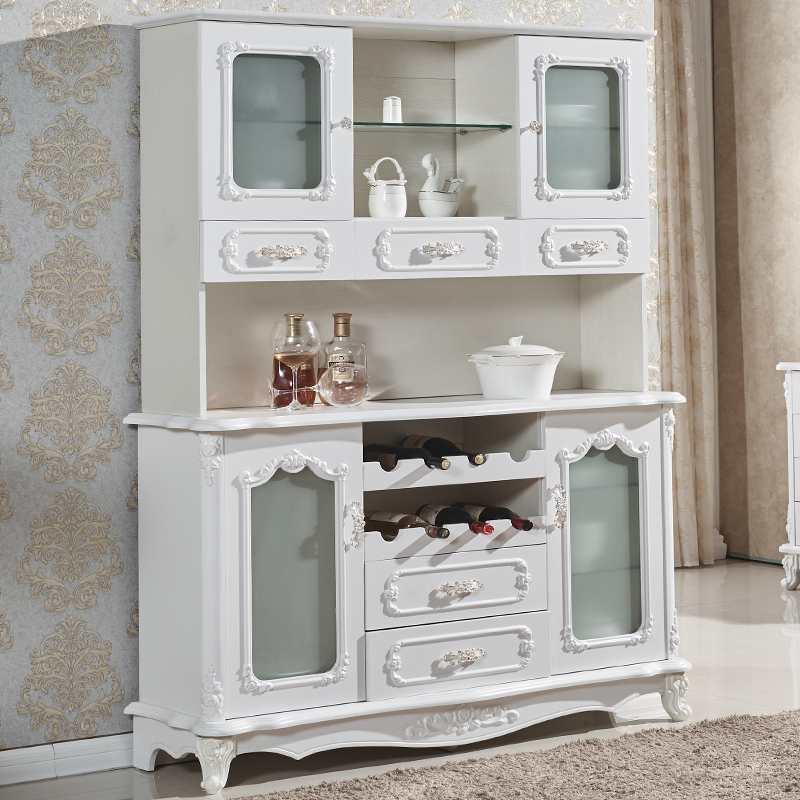 极速欧式 餐g边柜 厨房柜 微波炉 碗柜 茶水柜 美式 酒柜 储物柜