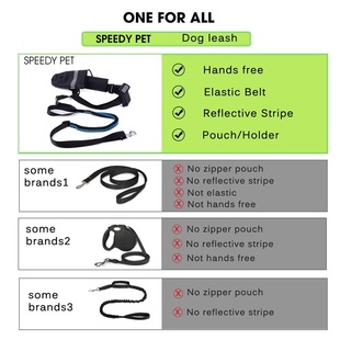 Elas Leash Hand Free Pet 速发PAWZRoad for Waist Dogs Running