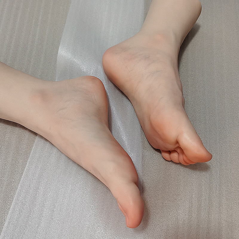 极速37码仿真足模女o脚模特硅胶鞋模恋足舔脚丝袜高跟鞋玉足品鉴