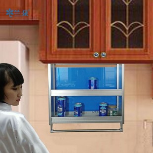 隐藏式厨房吊柜升降拉篮手动升降机调味篮450和600柜体双层单层