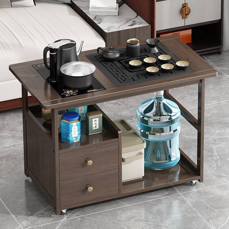 移动茶桌茶台家用实木小茶车客厅茶几沙发边几柜茶具盘烧水壶一体,电子元器件市场,电线扎带/束线带,淘宝优惠券,粉丝福利购,淘宝优惠卷