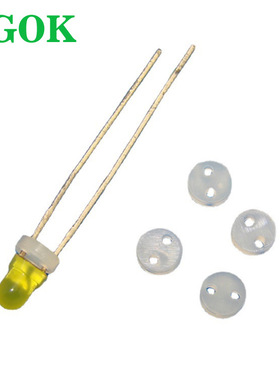 Φ3发光二极管灯柱塑胶尼龙两孔平垫 LED4A×1~17mmLED间隔柱圆孔