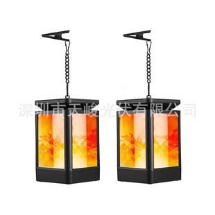 Flame Hanging Light Solar 99LED户外太阳能悬挂吊灯3种火焰模式