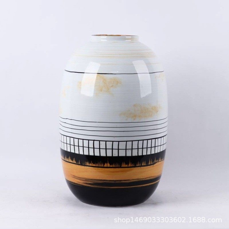 新中式轻奢家居装饰高级感艺术陶瓷花瓶客厅插花电视柜样板房摆件,电子元器件市场,电线扎带/束线带,淘宝优惠券,粉丝福利购,淘宝优惠卷