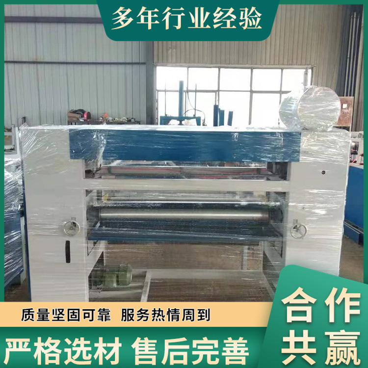 现货 免清洗硅胶辊自动涂胶机 防夹手凸凹面模压门板滚胶机