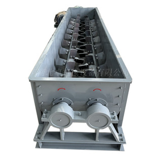 煤泥煤粉混合双轴搅拌机 粉煤灰调湿双轴搅拌机 收尘灰加湿搅拌机