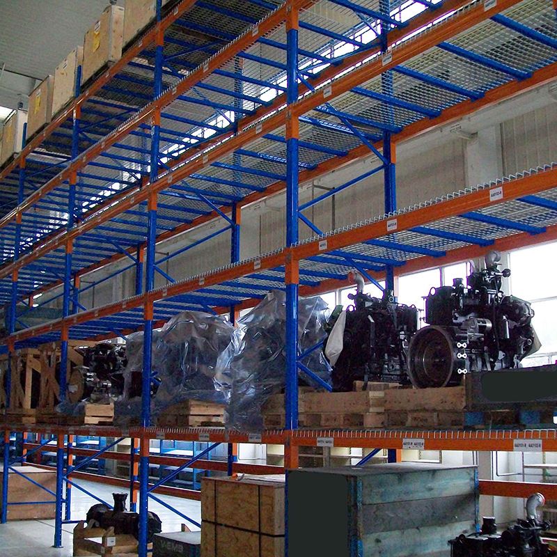 济宁翔硕 重型货架斜撑加固 分区标识清晰 拣货效率提升30% ?