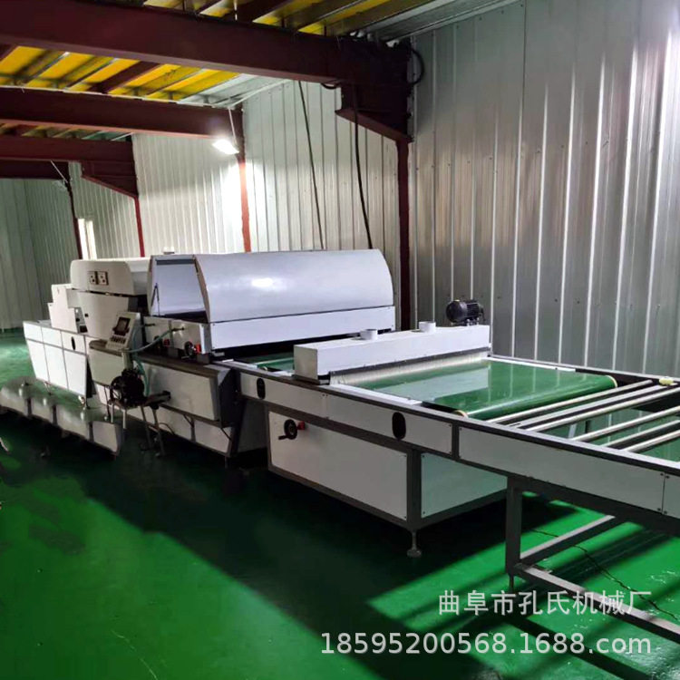 加工订置雪弗板发泡板小型uv滚涂机广告pvc板uv光油固化机厂家图片