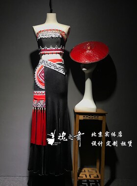 速发北京魂之舞艺考设计全国舞舞展演花蹈傣族蹈腰演出服装