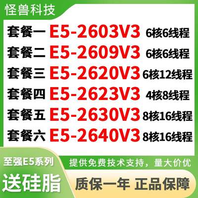 至强E5-2620V3 2603 2609V3 2623V3 2630V3 2640V3 CPU处理器 X79