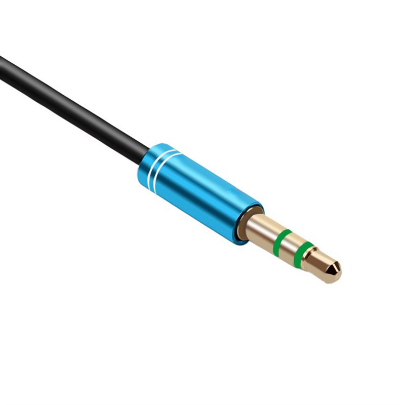 速发5mm耳机转接线金属一分二分线器延长音频手机电脑音箱情侣分