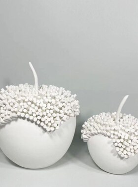 简约现代抽象几何异形陶瓷花器摆件样板间客厅售楼处酒店展示厅