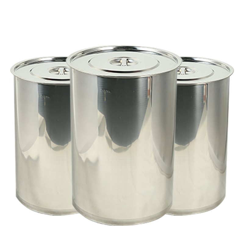 无磁不锈钢水桶加厚汤桶商用油桶带盖圆桶O大容量储水桶无耳桶