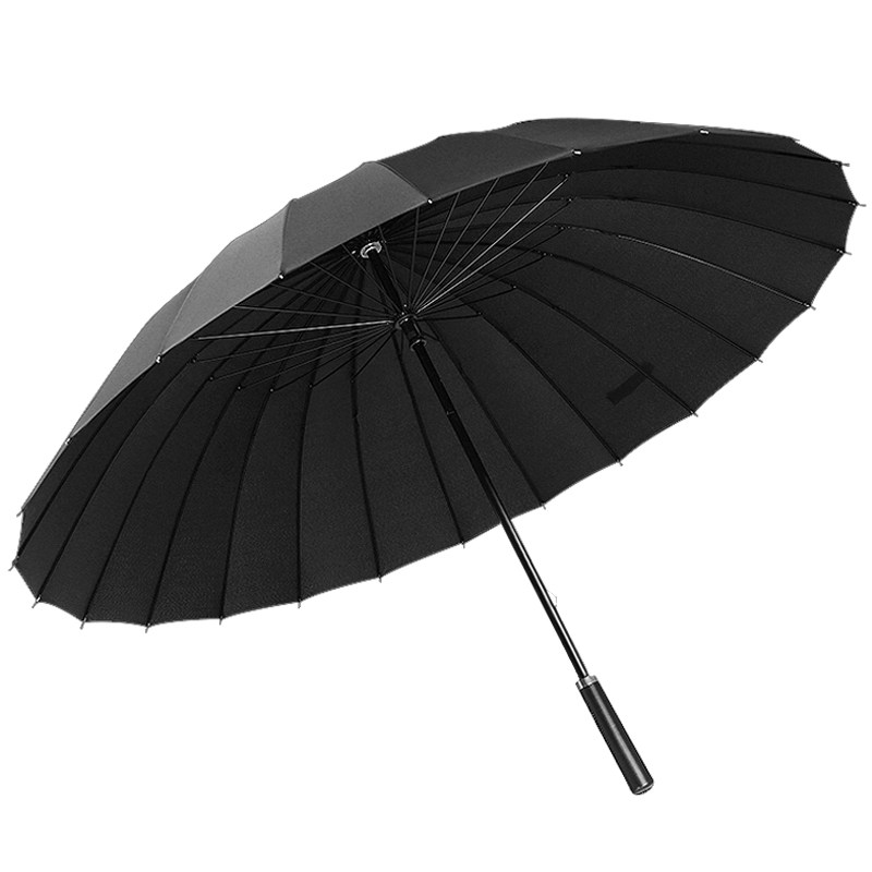 24骨雨伞加大加固男加厚双人直柄商务防风黑色商务长柄伞定制logo,居家日用,伞,淘宝优惠券,粉丝福利购,淘宝优惠卷