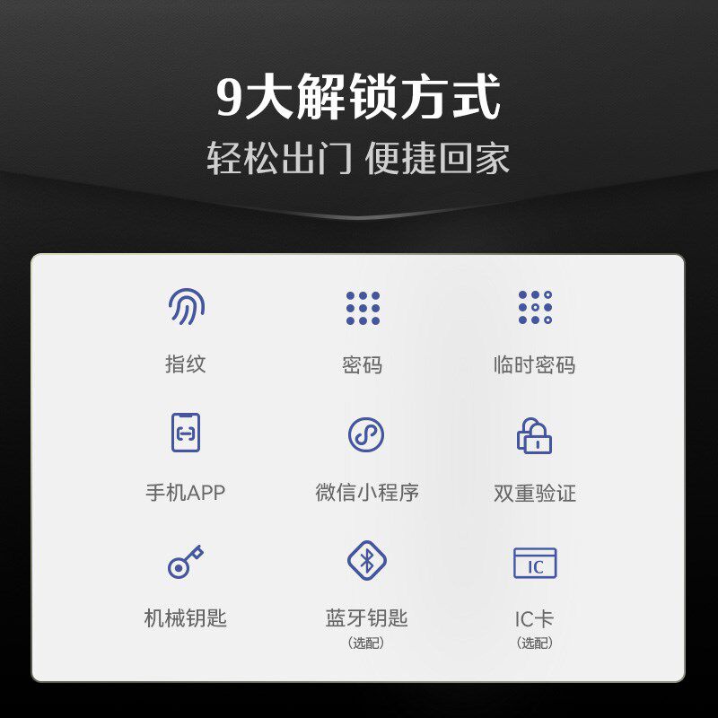 德施曼智能c门锁密码锁指纹锁电子锁家用防盗门智能锁小嘀V7(2.0)