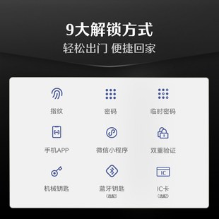 德施曼智能c门锁密码锁指纹锁电子锁家用防盗门智能锁小嘀V7(2.0)