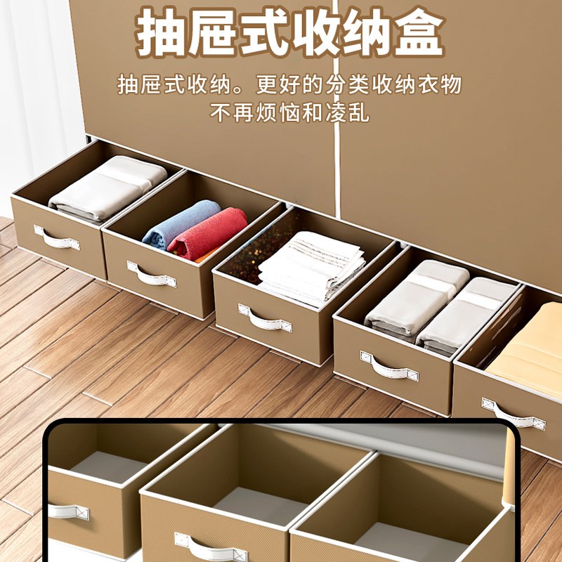 简易衣柜出租屋宿舍单人布衣柜卧室家用经济型组装挂衣.橱结实耐