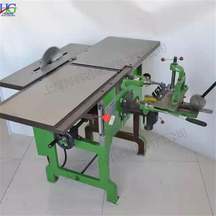 全铜电机木工压刨机 台式电动钻三合一刨床 家具厂装修台锯设备