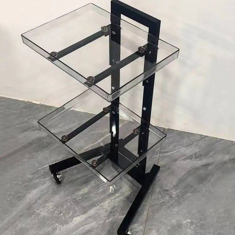 理发店工具小推车美容院工具收纳车理发烫发美容折叠专用烫染小车