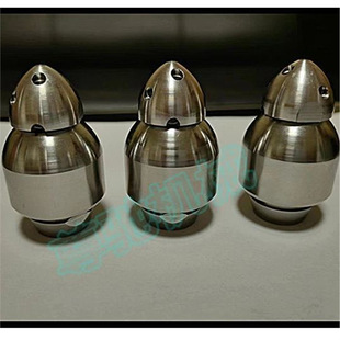 獾猪喷头金属自旋转高压射流抗压耐磨冲击管道清洗喷头不锈钢喷嘴