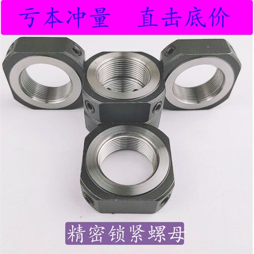 滚珠丝杠支撑座方型锁紧螺母RN10M12515精密细牙机床主轴防松螺帽