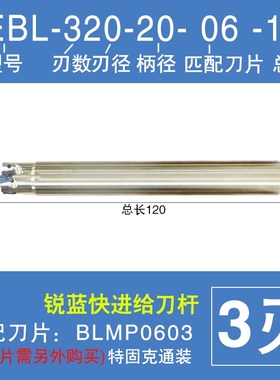 快进给铣刀杆TEBL高进给TEMBL铣刀盘特固克通装双面刀片BLMP0603