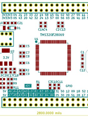 TMS320F28069开发板DSP28335核心板C2000最小系统TI新品F2812评估