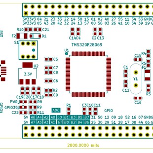 TMS320F28069开发板DSP28335核心板C2000最小系统TI新品F2812评估