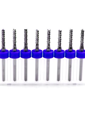 PCB玉米合金钨钢小铣刀雕刻机CNC铣刀0.3-1.2/0.8-3.175mmPCB铣刀