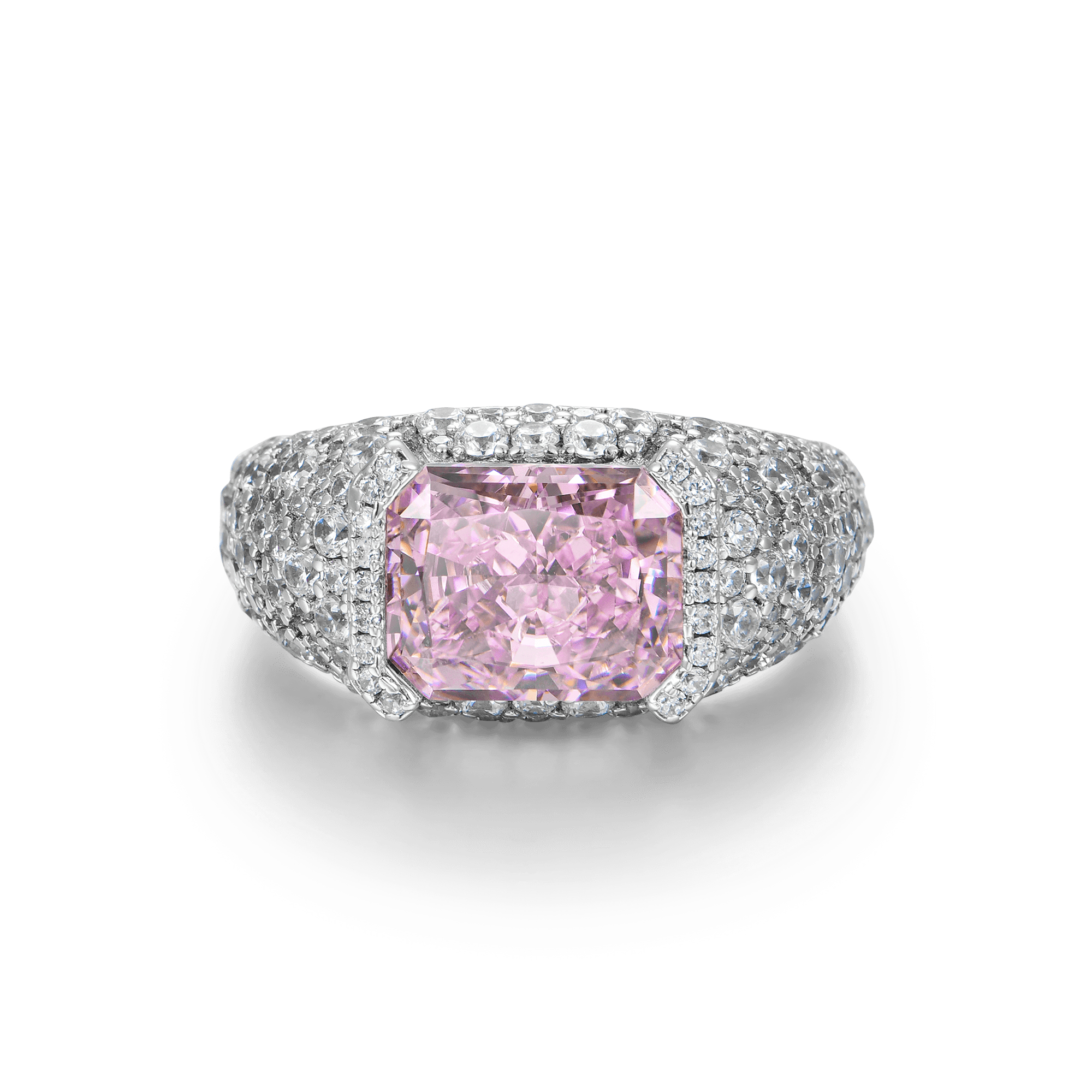 APORRO 冰花切2.0系列八角大小主石满镶钻戒指男女轻奢高级感送礼