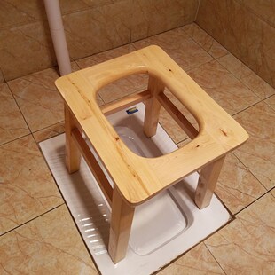 速发孕妇厕厕所辅助凳马桶坐便椅方便防滑蹲坑坐厕椅子神器蹲上木