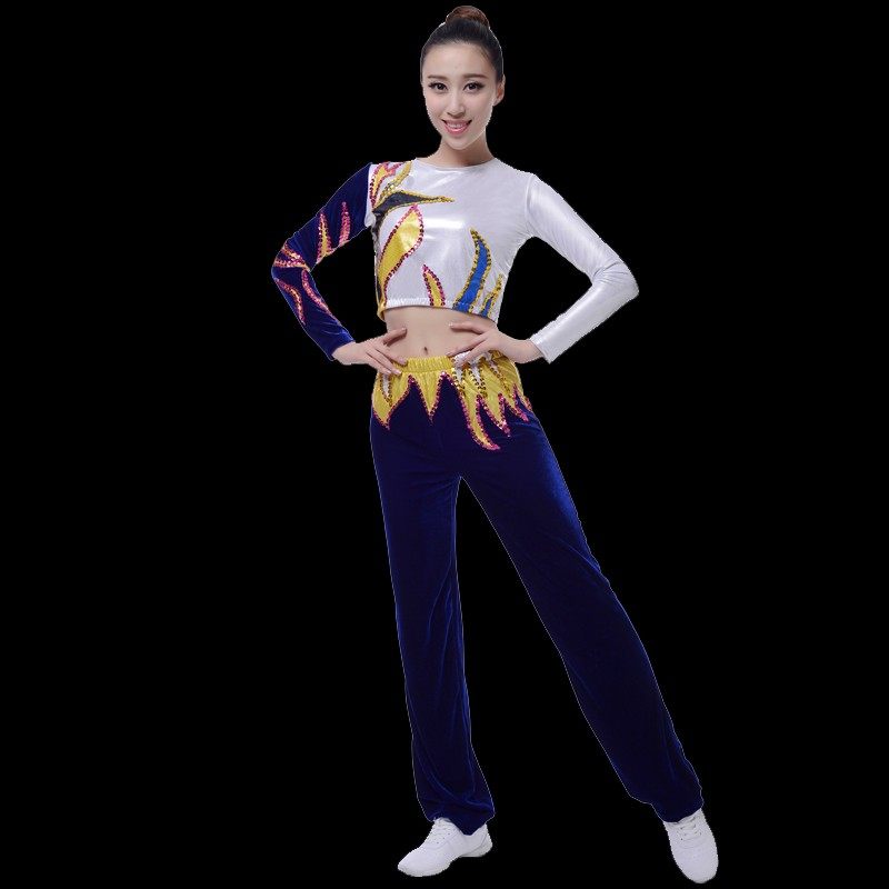 速发新款健美操演出服装套装健美技服装成人竞操健美操比赛服