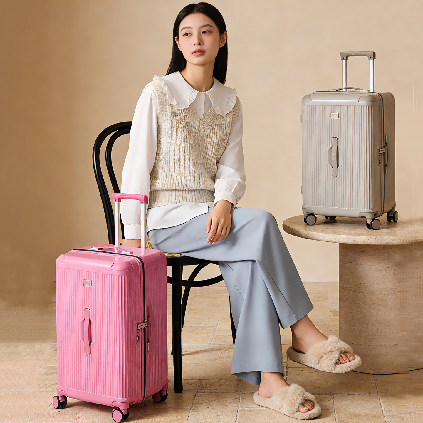 Virgin2026新款大容量深仓拉链行李箱女拉杆旅行箱子加厚结实耐用