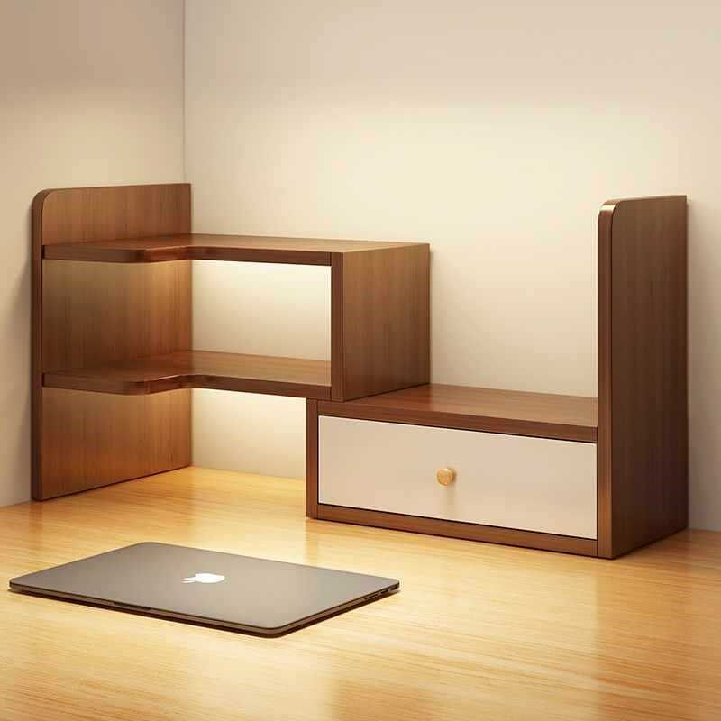 速发桌面置物架办公室桌上书柜宿舍收纳储小柜转角书架家用学生物