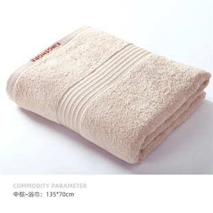 速发金色浴巾厚棉a类加纯素号断档柔软大毛巾吸水成人家用洗澡巾