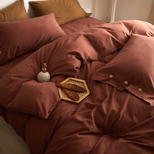 速发马匹棉100支磨约纯棉四件套全棉加厚长绒棉简毛秋冬季1.8