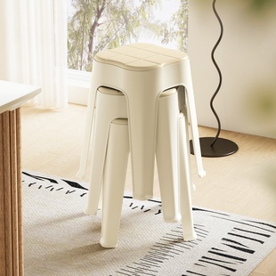 速发塑料凳子家用加厚简约高叠用备放凳可凳餐饮商用餐椅餐厅板凳