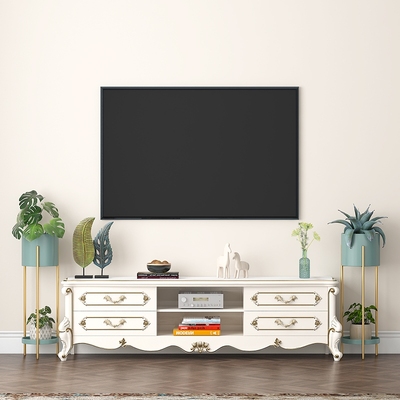 速发电视柜两边的摆件花架子客厅简约台置物架落地式多层架