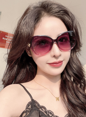 速发墨高款风圆脸大脸202新款士防紫外太镜级感线镜