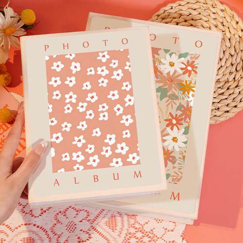 速发可爱花花迷你相册情侣宝宝儿童7纳6寸5寸便捷洗照片收寸影集