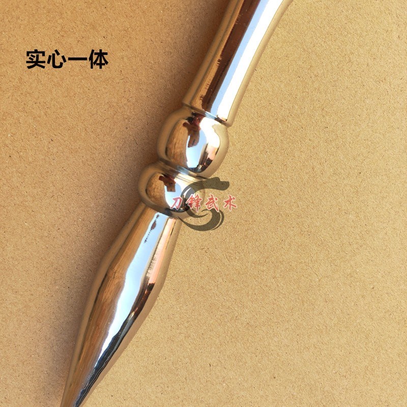 现货速发不锈钢武术棍一体实心竹节棍判官笔阴师兵器点穴笔长棍健