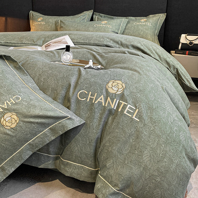 速发高级感磨毛三厚四件套100简约奢洗棉轻水宿舍床上加件套