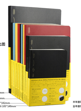 速发日本SGY65天自填日期HOBO用A6B5方格手帐本计划日程