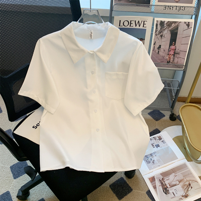 速发夏季白学上风基百款jk衬衣班服设计感宽松础搭院衣